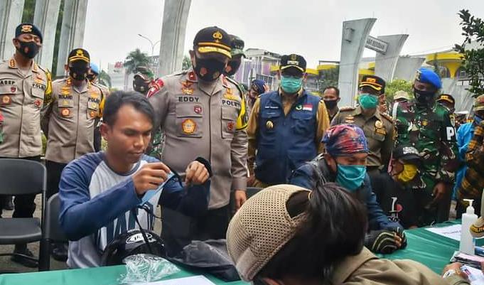 Operasi Yustisi di Kabupaten Bogor Ditinjau Wakapolda Jabar