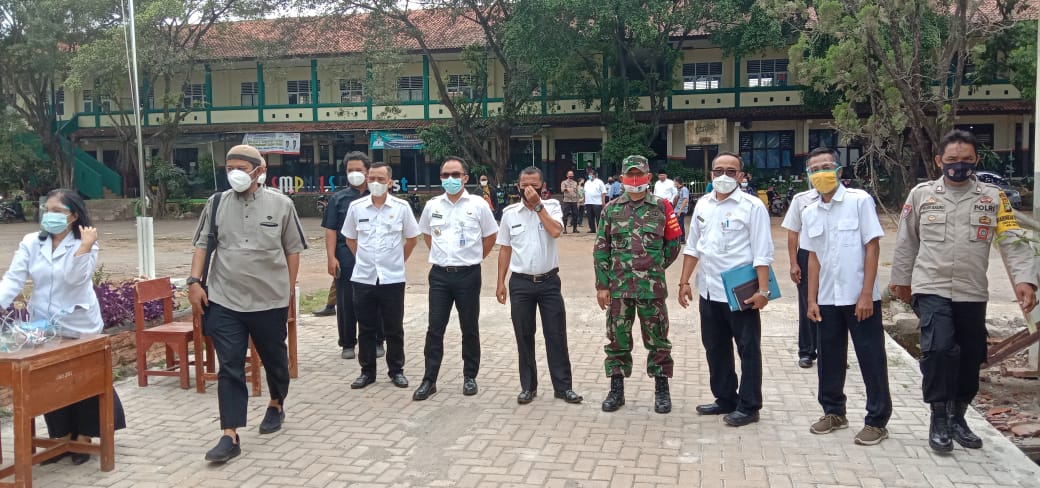 Sosialisasi Proses Belajar Tatap Muka Dimasa Pandemi Covid 19 Kabupaten Bekasi Dihadiri Danramil 06/Setu