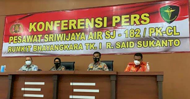 DVI Pusdokkes Polri Telah Identifikasi 34 Korban Sriwijaya Air SJ182, Ini Daftarnya