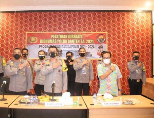 Polda Banten Buka Pelatihan Manajemen Media Jurnalisme Kepolisian
