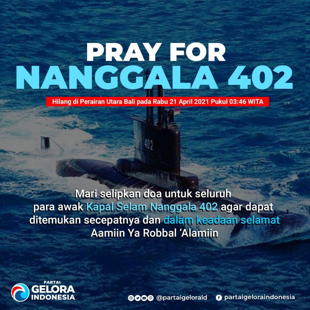 Pray For Nanggala 402, Anis Matta Ajak Rakyat Indonesia Berdoa untuk Keselamatan Seluruh Awak Kapal