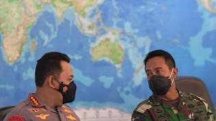 Panglima TNI  Kunjungi Mabes Polri Memperkuat Soliditas dan Sinergitas antara Polri dan TNI.