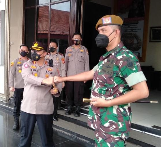 Kapolres Cirebon Kota Terima Silaturahmi Danyon Arhanudse 14/PWY
