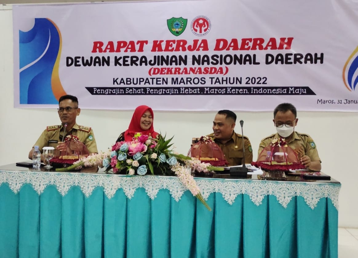 Deskranasda Kabupaten Maros Laksanakan Rapat Kerja Tahun 2022