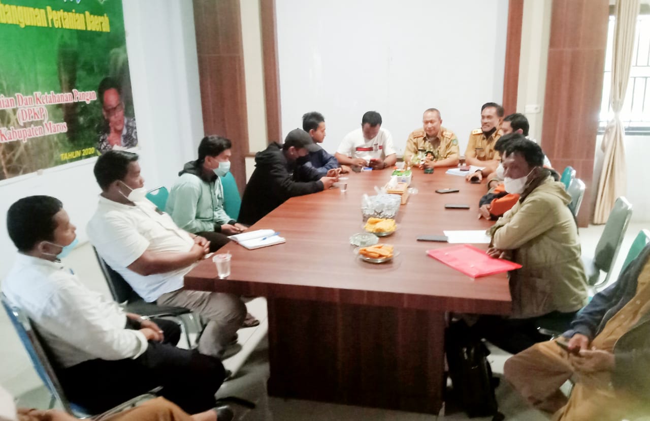 Jaringan Aktivis Mahasiswa Indonesia Kabupaten Maros Datangi Dinas Pertanian