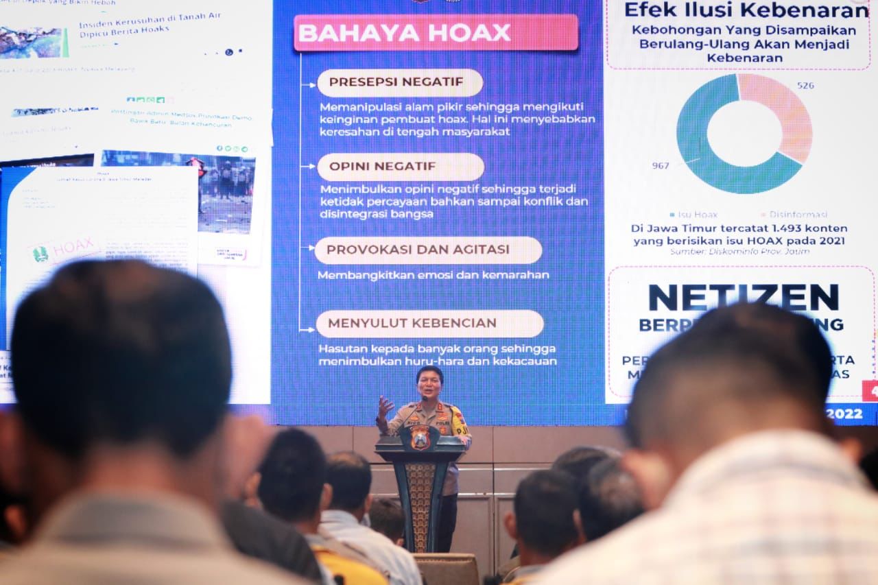 Polda Jatim Gelar Deklarasi Anti Hoax dan Bijak Bermedsos, diikuti Netizen Jawa Timur