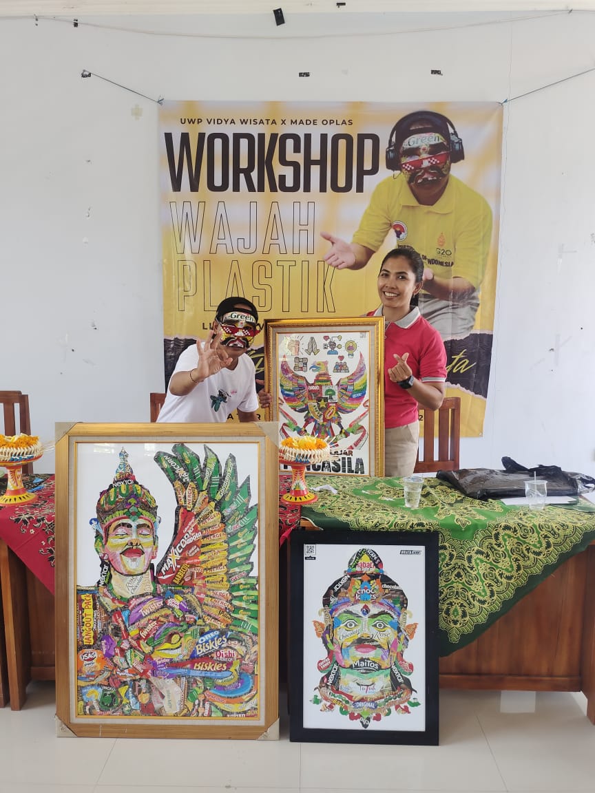 Implementasi, UWP Vidya Wisata Kelola Sampah Plastik Jadi Karya Seni